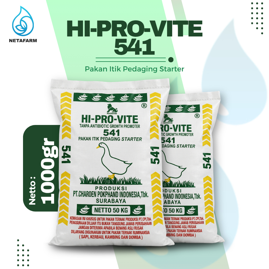 HI-PRO-VITE 541 PAKAN ITIK PEDAGING curah 1kg