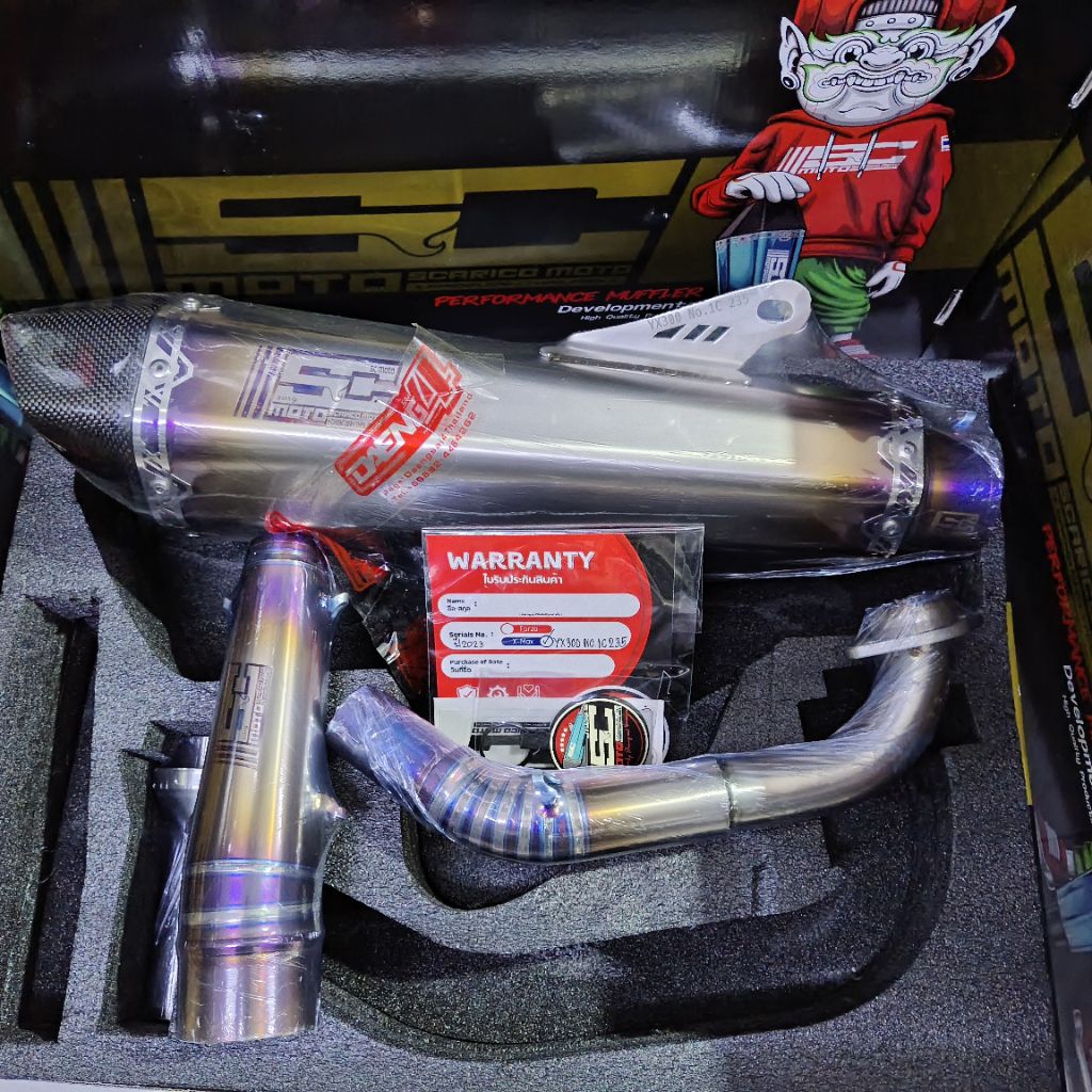 Knalpot merek SC Moto untuk Yamaha Xmax 300cc