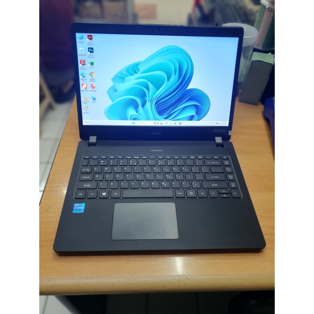 laptop acer travelmate 214 core i5 gen 11 ram 8gb ssd 256gb layar 14in