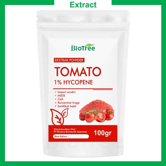 Tomato Extract 1% Lycopene Curah Bahan Baku Antioksidan & Suplemen Kulit Grade Farmasi Asli