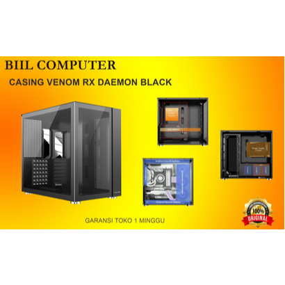 CASING GAMING VENOM RX DAEMON BLACK