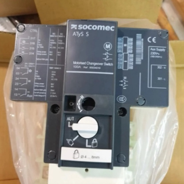 Atys cos Socomec 4P 100A motorised 230v