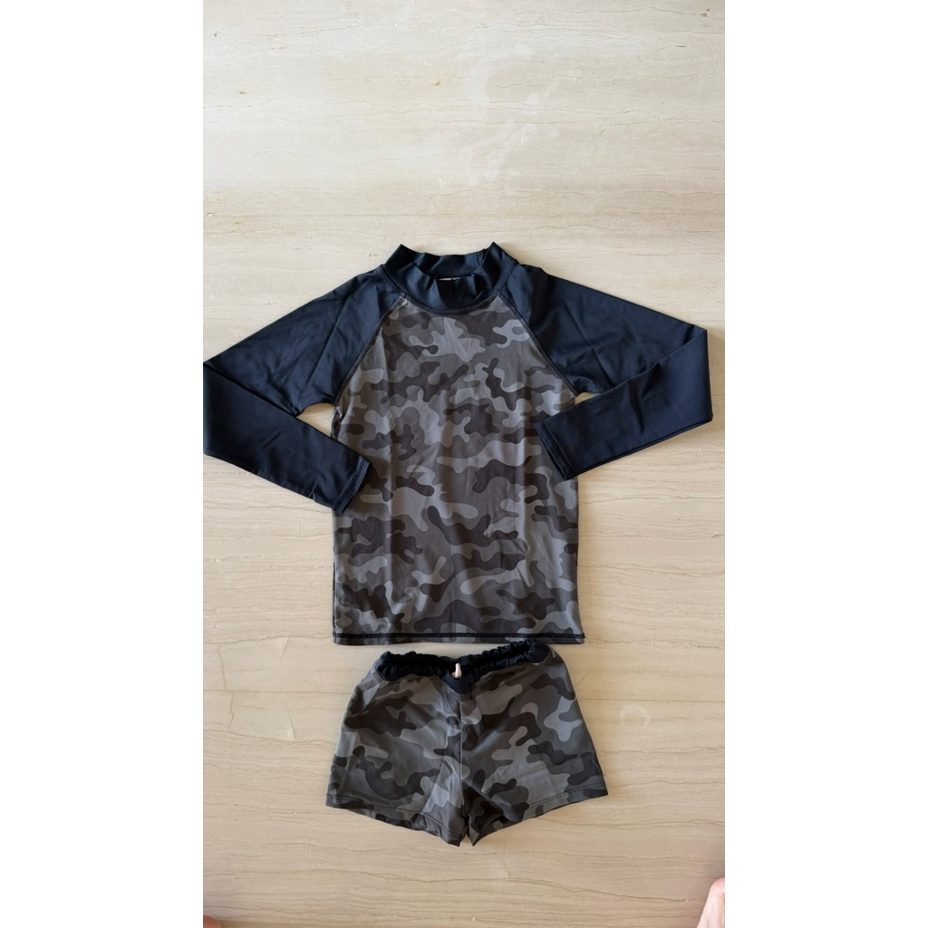 preloved army cotton on cotton kids swimwear baju renang anak kids boy size sesuai details di photo 