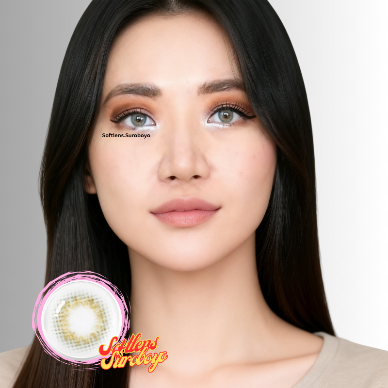 Softlens Princess Scandi Light Gray / Grey Terang - No Ring Russian / Arabian Looks Instant Surabaya