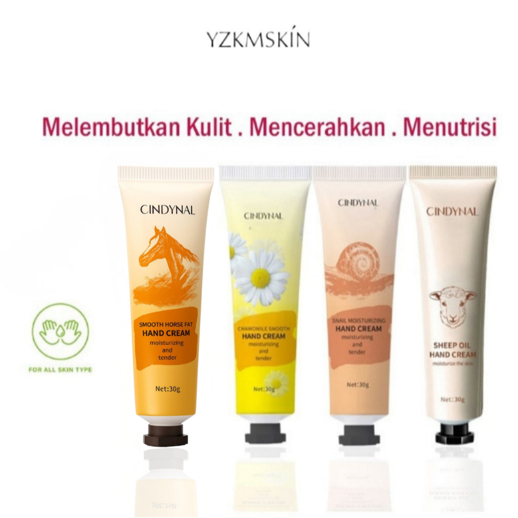 YZKMSKIN - Cindynal Hand Cream Moisturizing / Krim Lotion Tangan Kering & Kasar 30gr