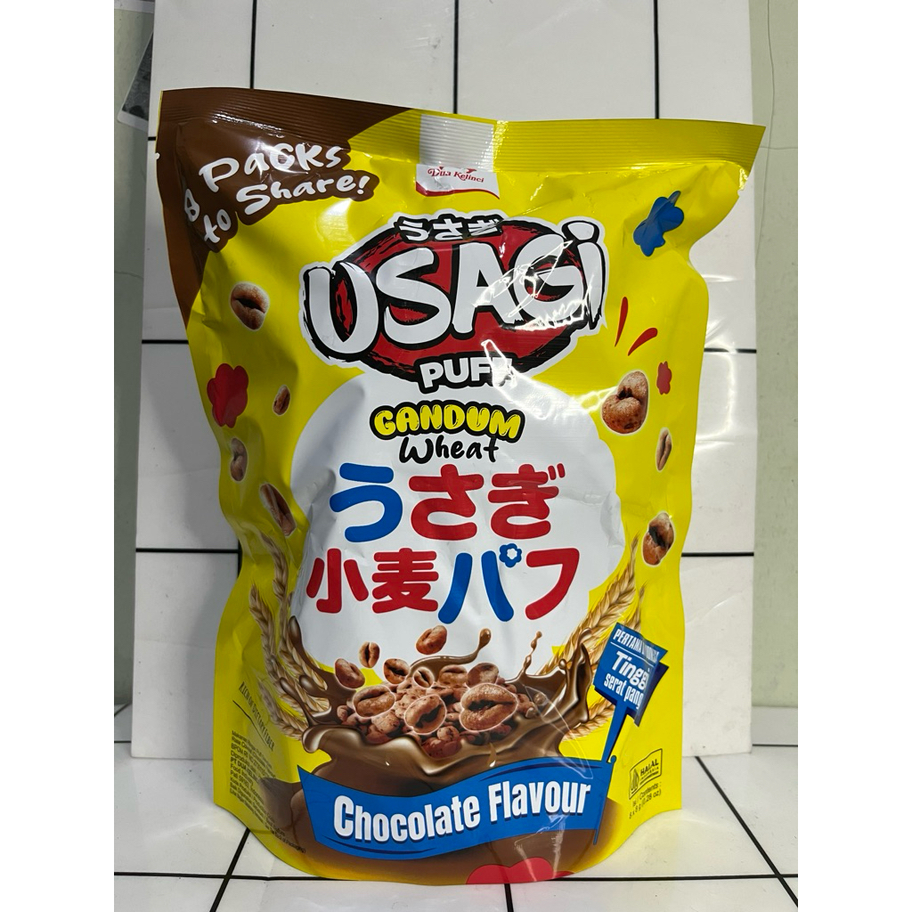 Usagi puff gandum coklat flavour isi 8x8gr pouch