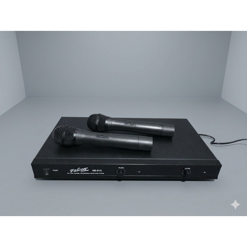Microphone Wireless Falcon SB-810 Bekas Like New - Mic Tanpa Kabel Siap Pakai