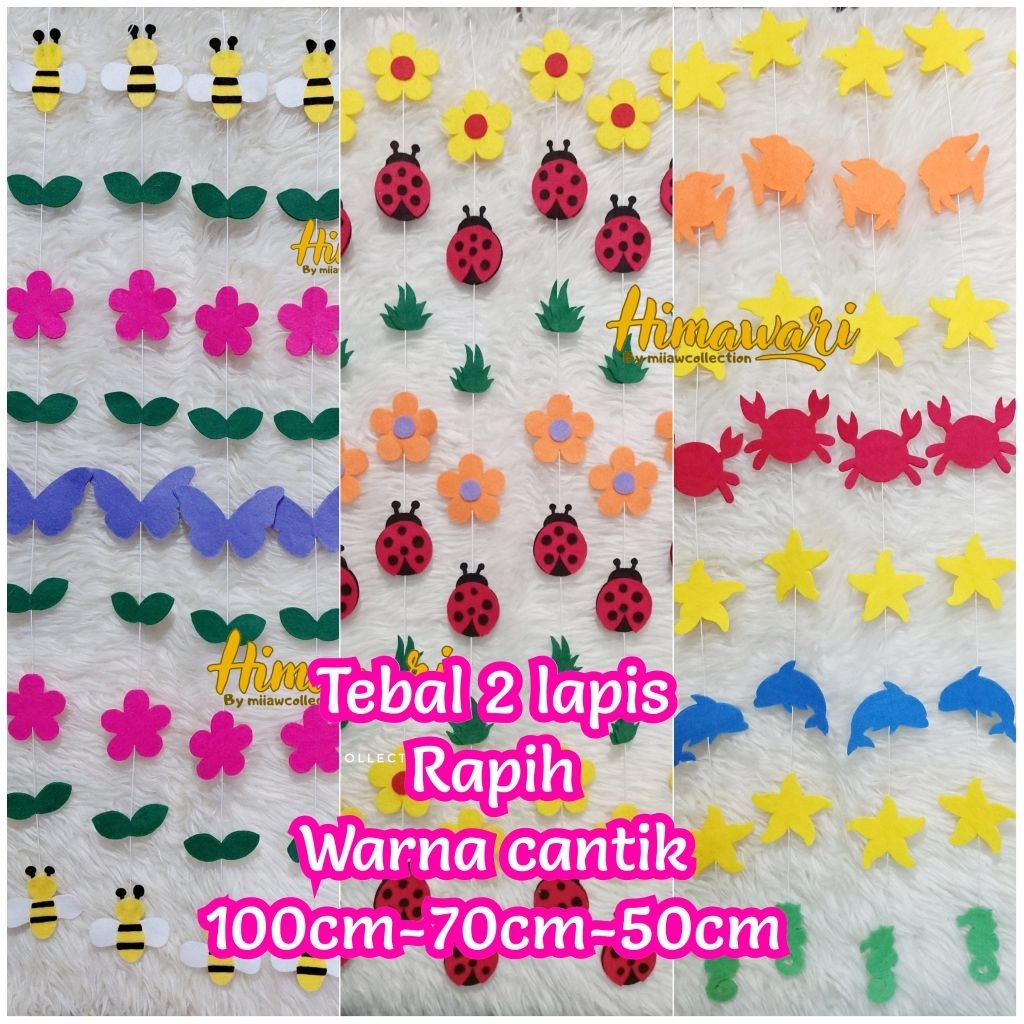 Hiasan jendela kain flanel T=100cm / Hiasan Gantungan Tirai jendela Kamar