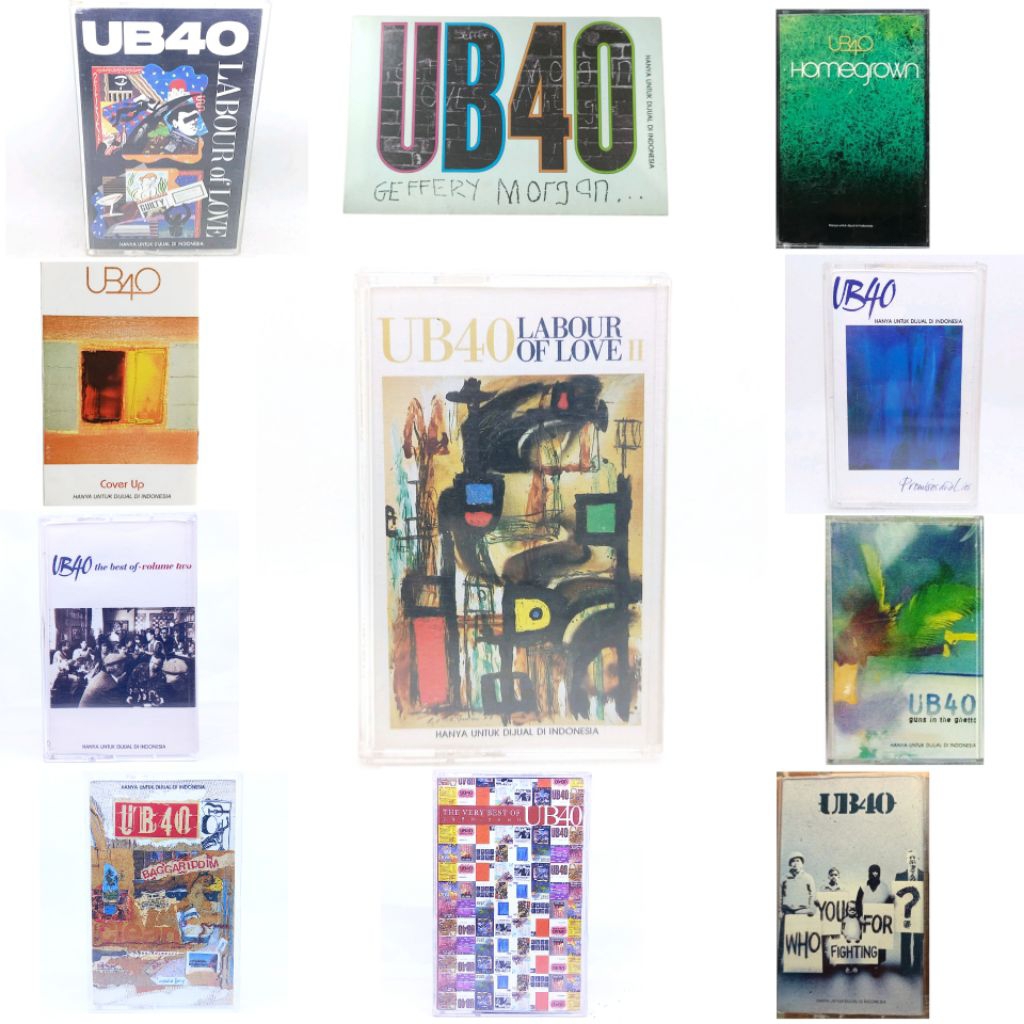 Kaset pita UB40 - labour of love 1 2 3 - the best of volume one two - the very best 1980-2000 - prom