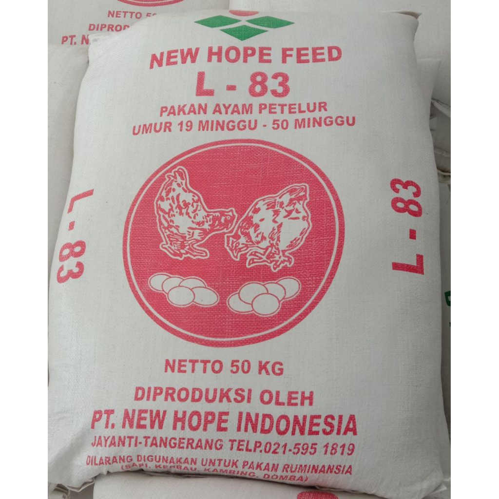 pakan ayam petelur new hope L-83 kemasan 5kg