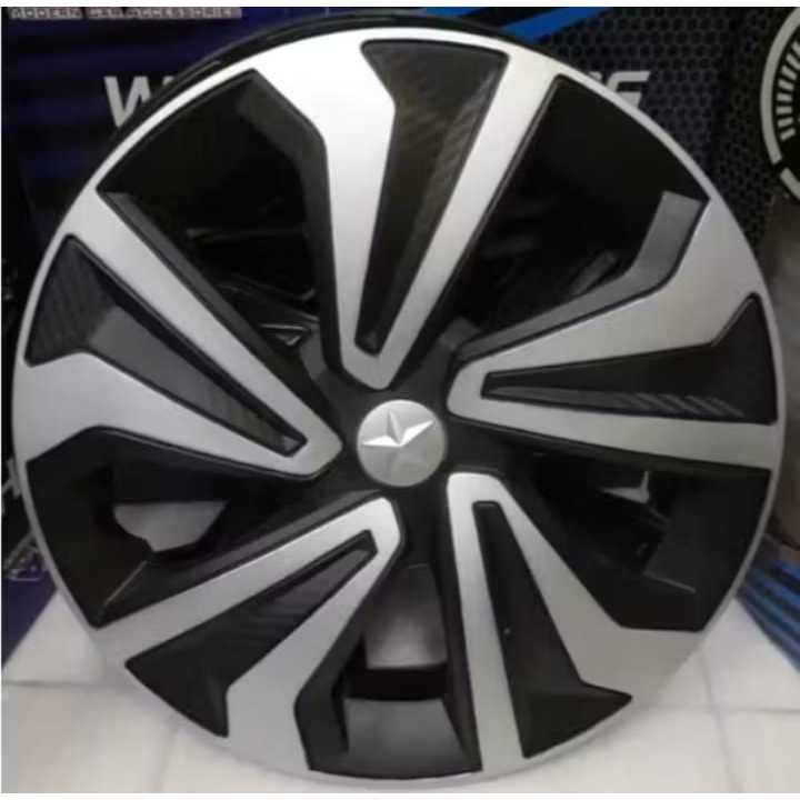 KV Silver Hitam - Wheeldop Dop Roda Mobil Ring 14 Inch Universal-Belum Jadi dipakai