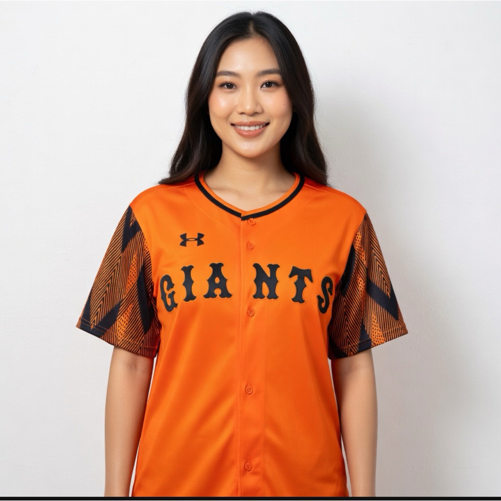 Baju Jersey Baseball GIANTS  Orange  Kaos Bisbol Original Second Preloved