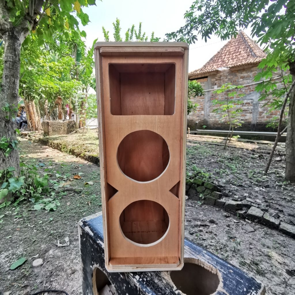 Box Speaker SR 6 Inch Double Speaker Plus Tweeter Single Bahan 12mm