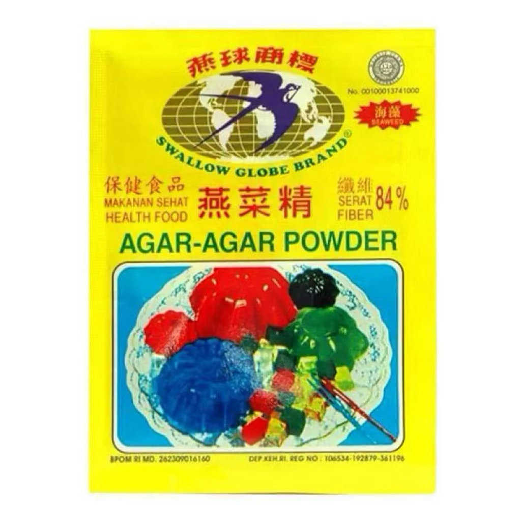 Swallow Agar-Agar Varian PUTIH /PLAIN 7g 1 dus isi 24 pack x 12 pcs = 288 pcs - KARTONAN - CARGO