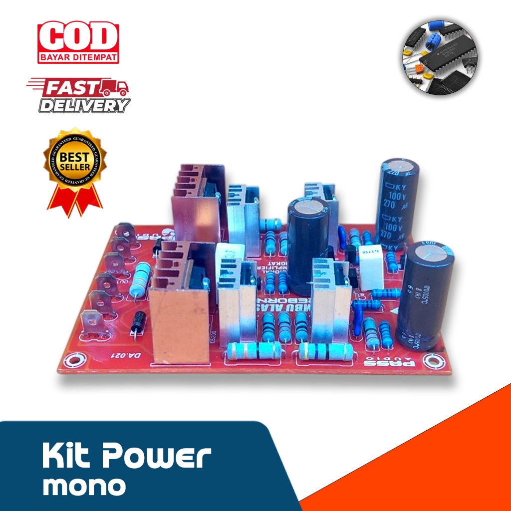 kit Modul power amplifier 3 tingkat mono (jambu alas)