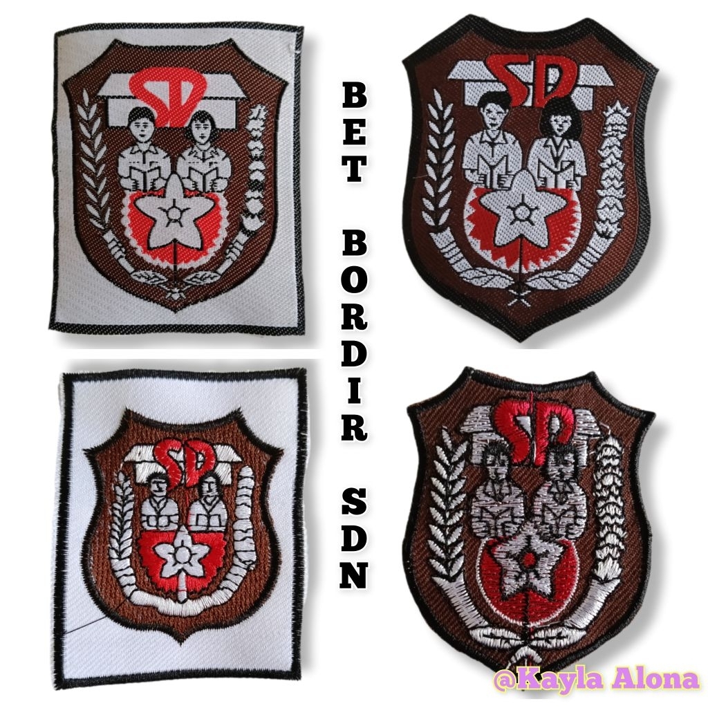 Bet / Badge SD ( Sekolah Dasar ) | Bet SDN Atribut Seragam Sekolah SD