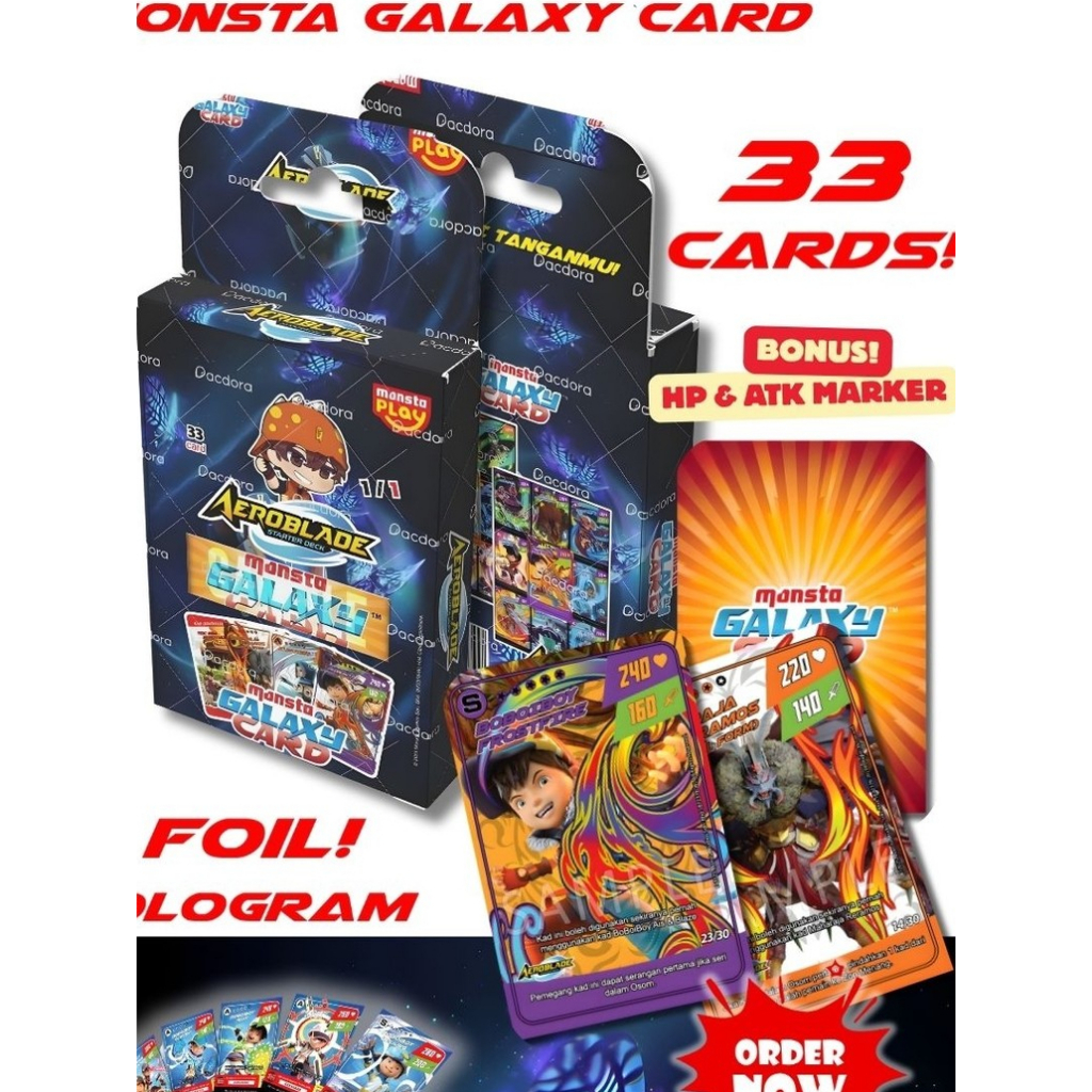 Kartu BoBoiBoy Starter Deck Aeroblade isi 33 card