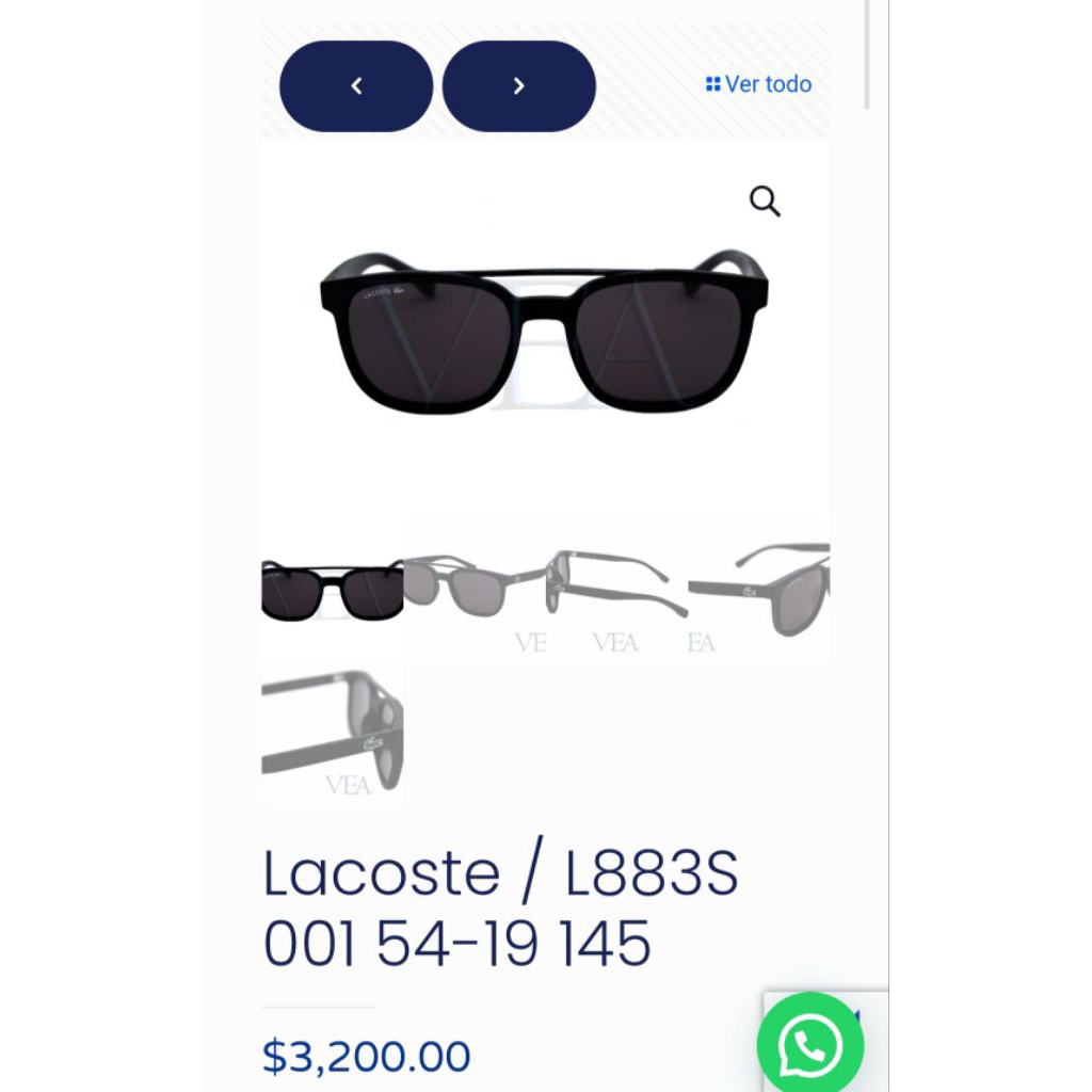 kacamata Pria Lacoste Original Like New