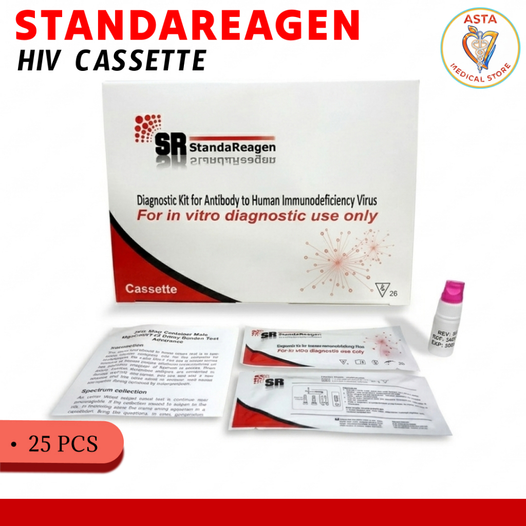 StandaReagen HIV 1+2 Device (WB) / Alat Cek Hiv Merk SR Isi 25 Test