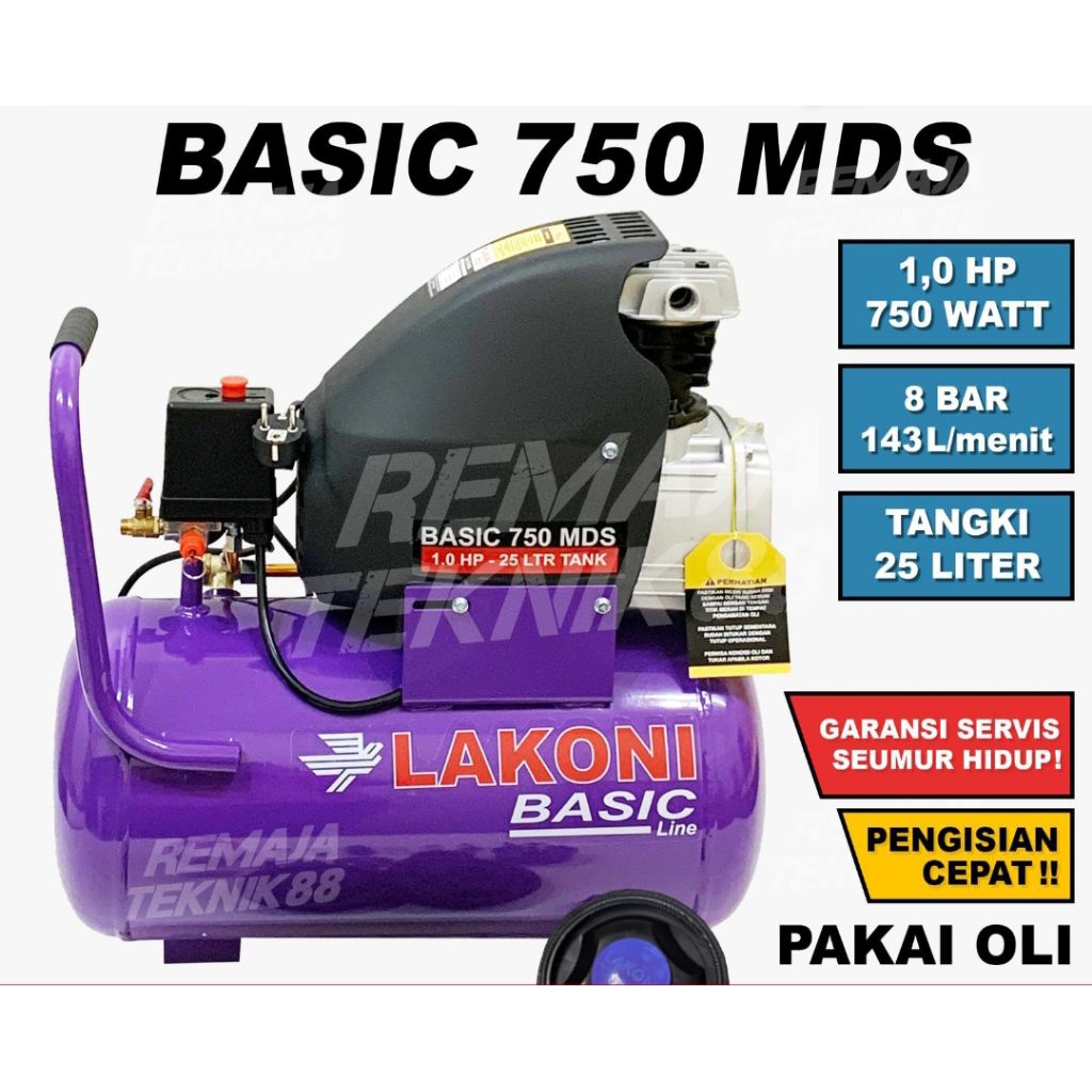 PROMO KOMPRESOR LAKONI 1HP + OLI