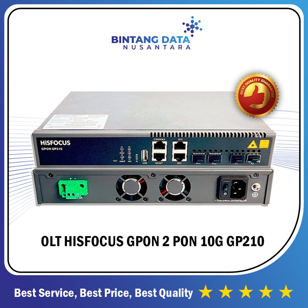OLT GPON HISFOCUS POSTEL GP210 2 PON ORIGINAL