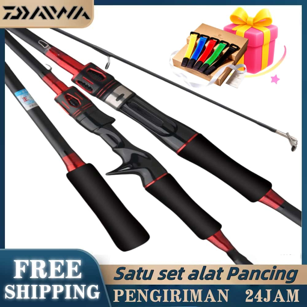 DAIWA Fishing Rod Reel Pancing Casting Reel 1.6m/1.8m/2.1m/2.4m Max Drag 20kg Joran Spining Reel Jor