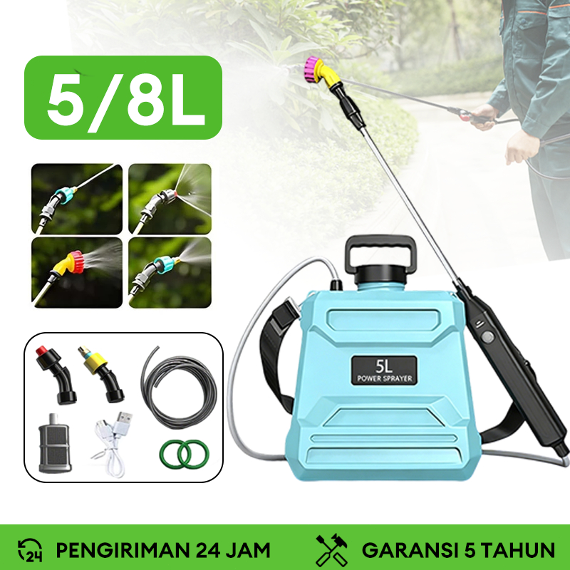 Semprotan Elektrik Sprayer Shoulder Type 5/8 Liter Alat Semprotan Tanaman Portable