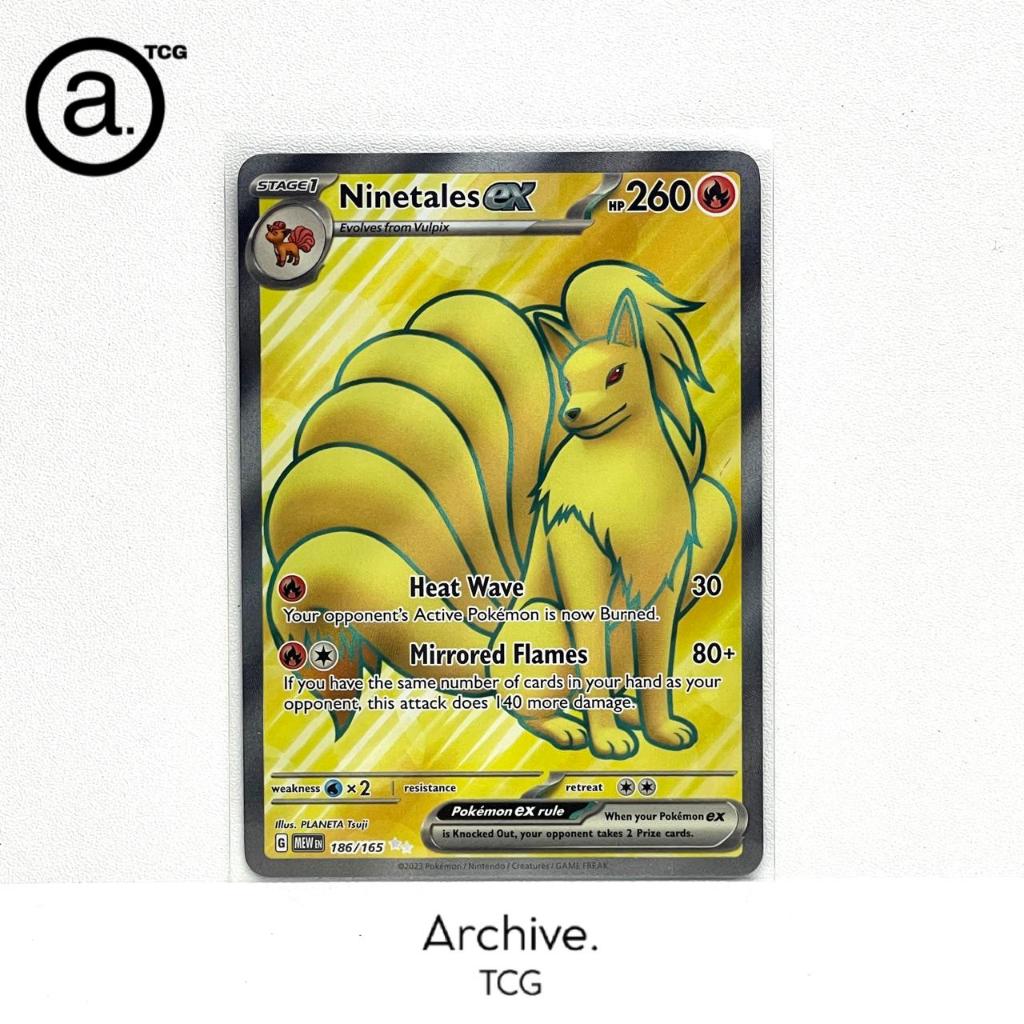 Ninetales ex SR (186/165) Pokemon English ~ Pokemon 151 (MEW)