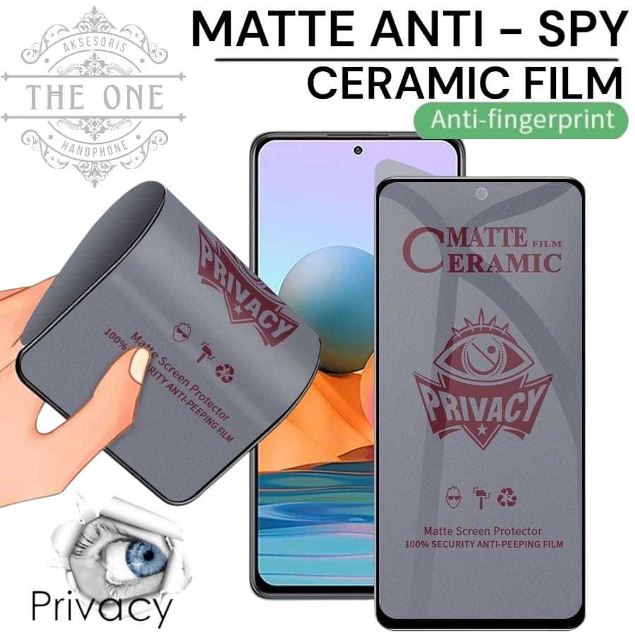 Anti Gores Matte Privacy / Spy VIVO Y05 Y21D Y31D PRO Ceramic Nano Anti Spy