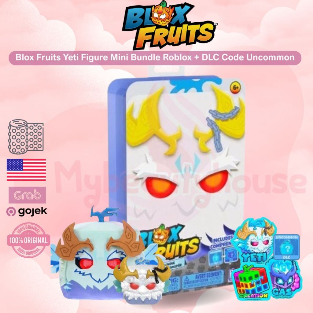 Blox Fruits Yeti Figure Mini Bundle Roblox + DLC Code Uncommon Original