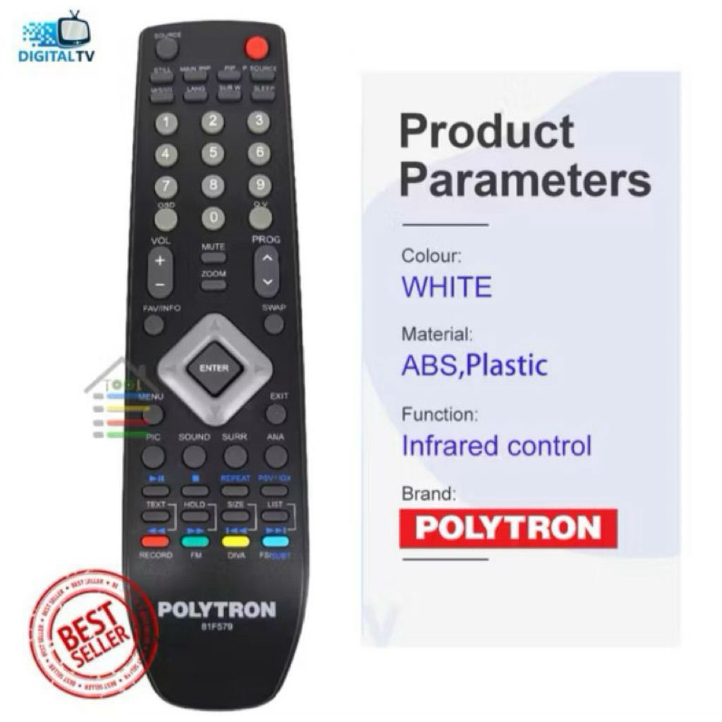 remot tv polytron led polytron multi bisa untuk beberapa jenis tv polytron baik tv tabung maupun tv 