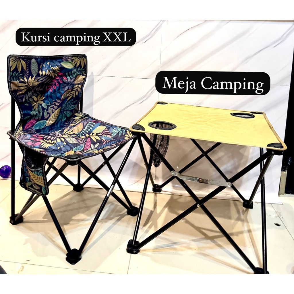 Kursi Lipat Camping dan Meja Lipat Camping