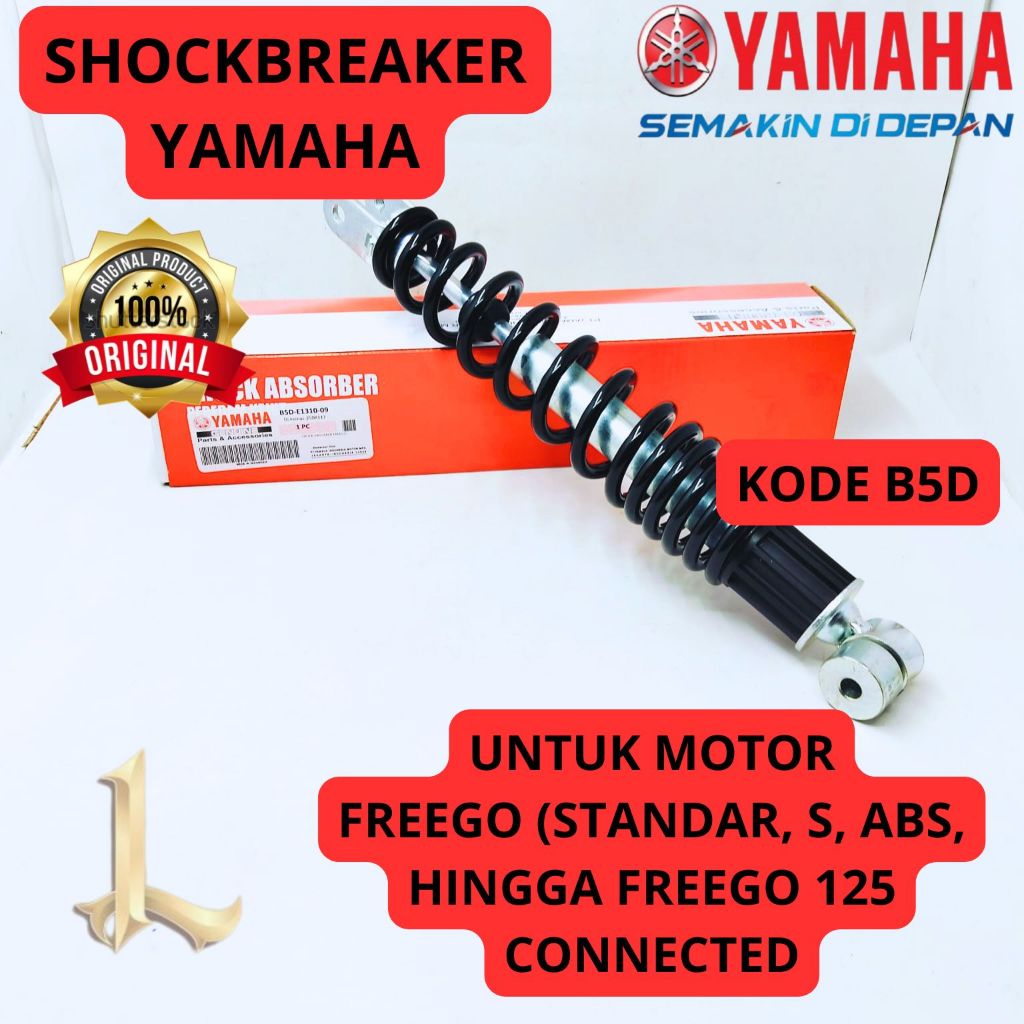 SHOCKBREAKER ORIGINAL YAMAHA KODE B5D FREEGO (STANDAR, S, ABS, HINGGA FREEGO 125 CONNECTED