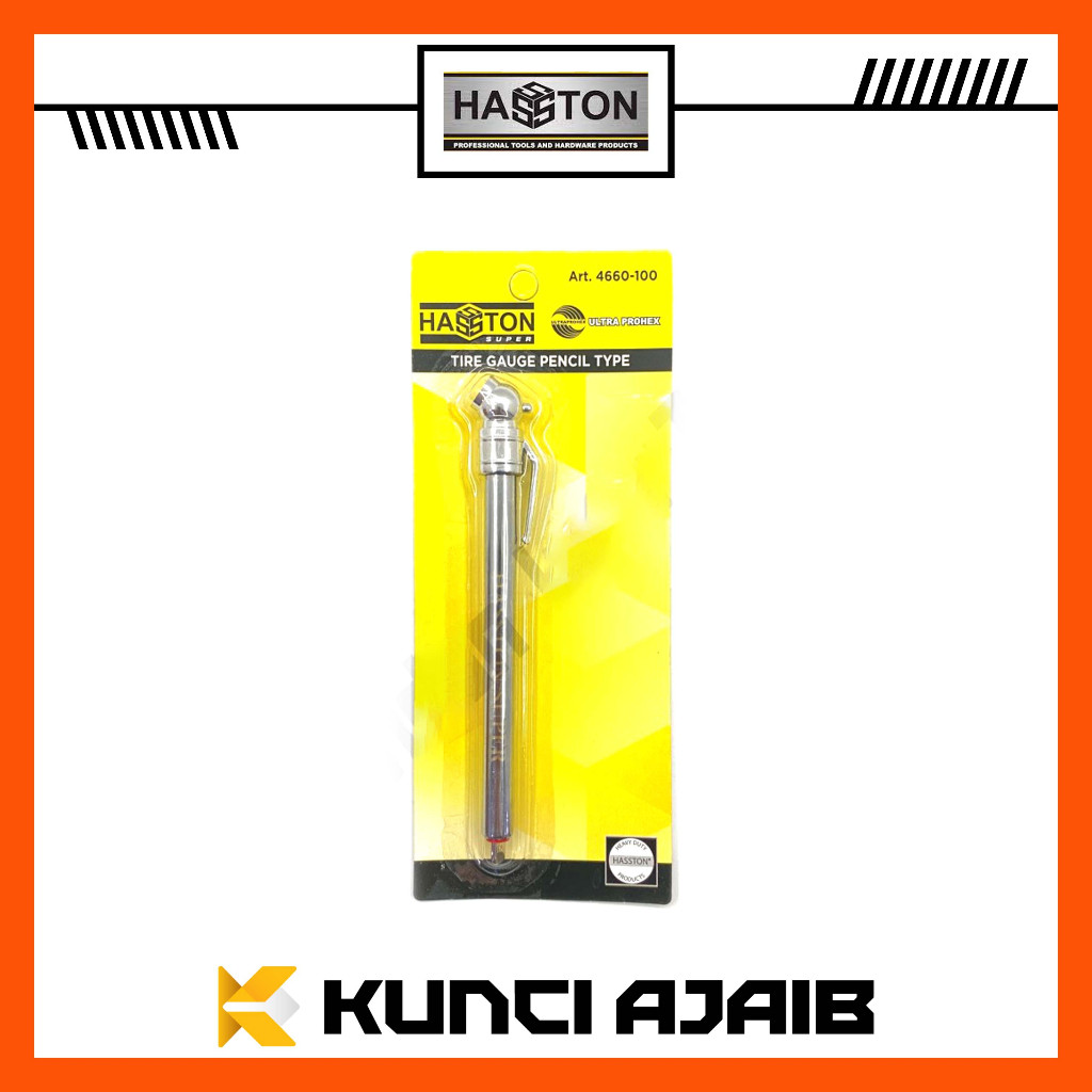 HASSTON 4660-100 Alat Ukur Tekanan Ban 50 Psi - Tire Pressure Gauge