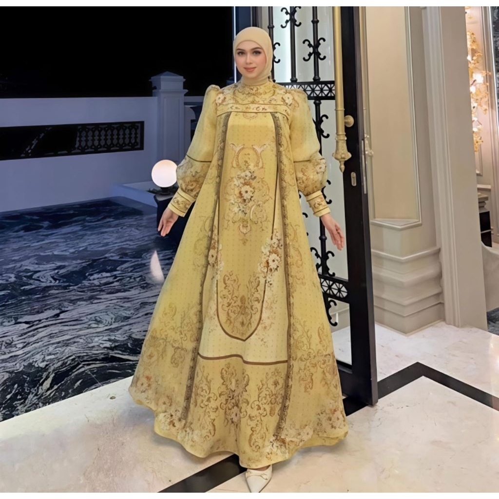 Gamis Organza Mewah Ori Shellasaukia