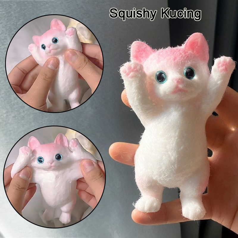 Squishy Jumbo Lucu/ Squishy Kucing/ Lembut Mainan Dekompresi Kucing/ Anti Stress Pencet / Mainan Pen
