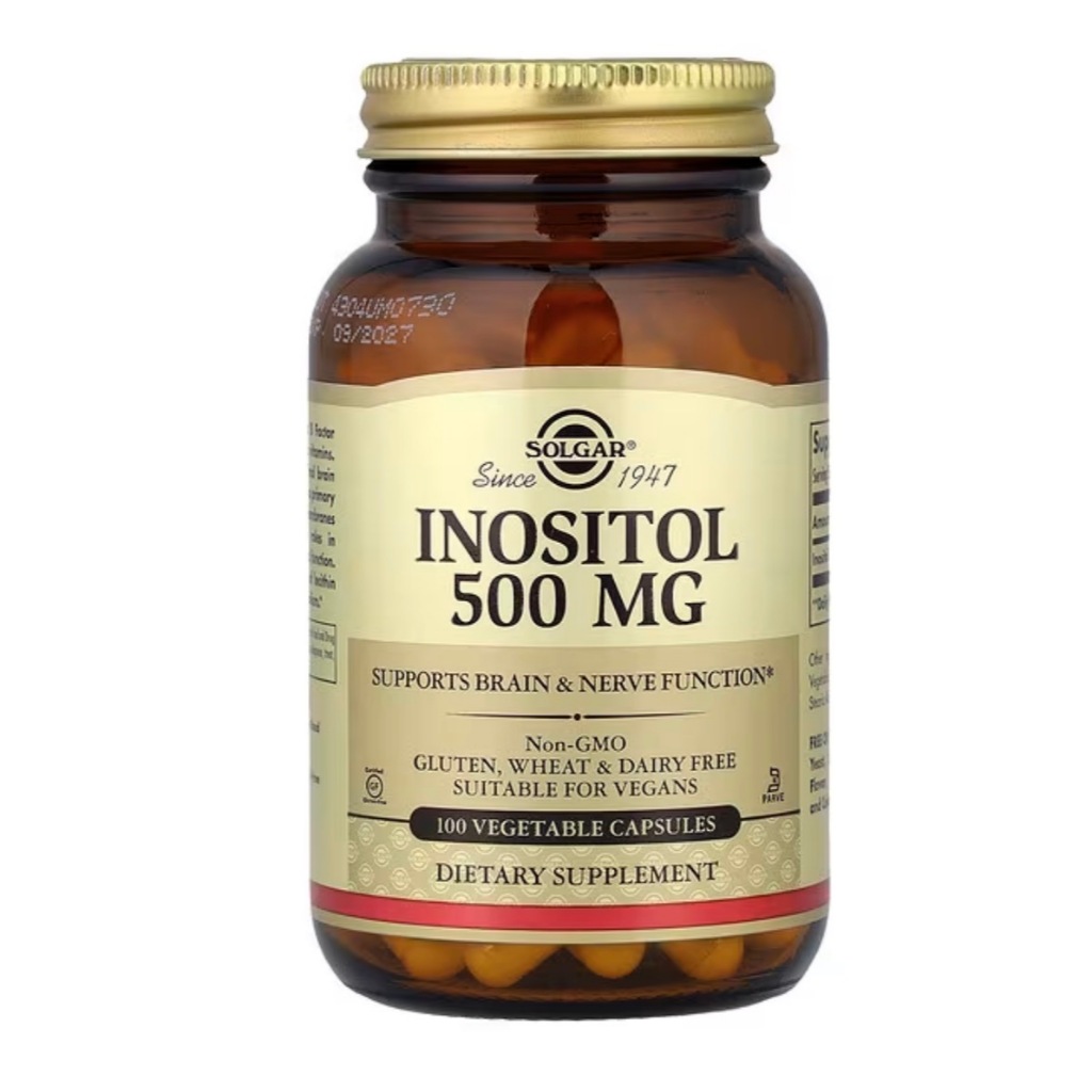 SOLGAR INOSITOL 500 mg 100 Vegetable Capsules