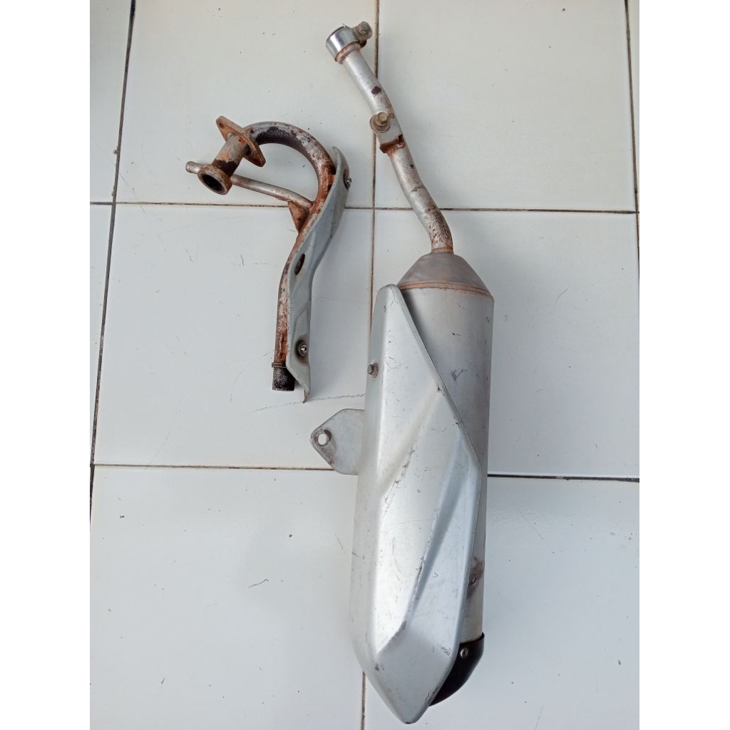 knalpot kenalpot Kawasaki klx bf D-Tracker bekas original