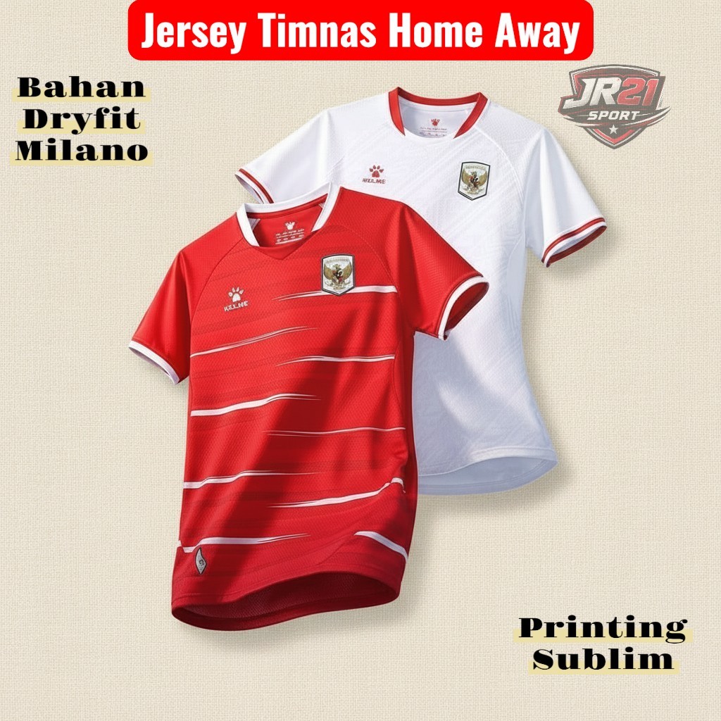 Jersey Timnas Kelme Fullprint Home Away Desain Eksklusif Sublim Premium