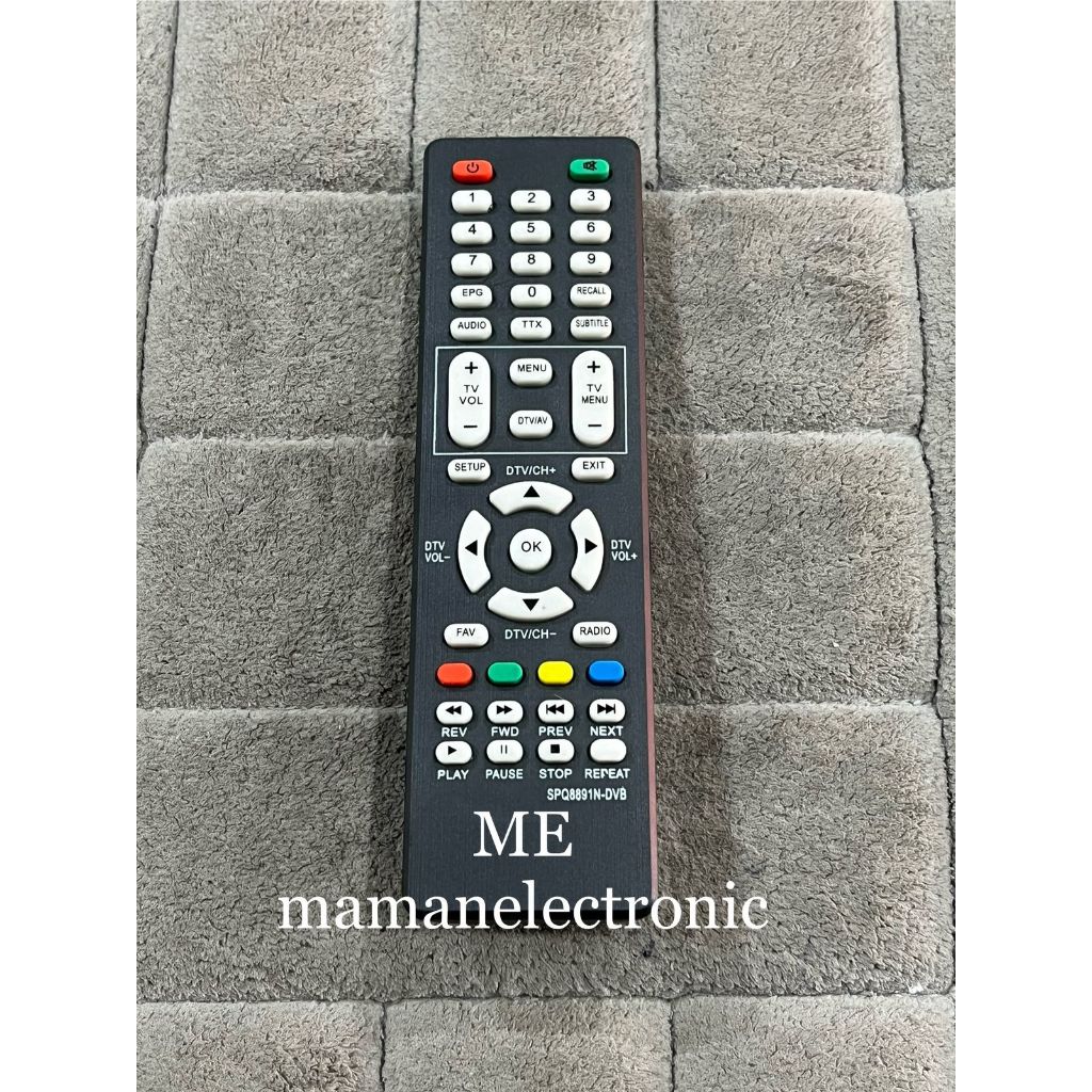 Remote TV Digital Wcom Tuner Devatec Digital DVBT2 untuk Mesin TV Tabung Siaran Digital