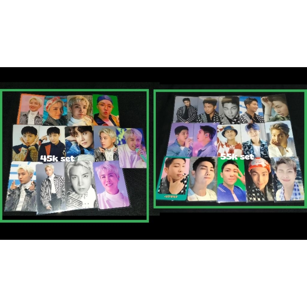 set photocard pc dicon bts rm jhope