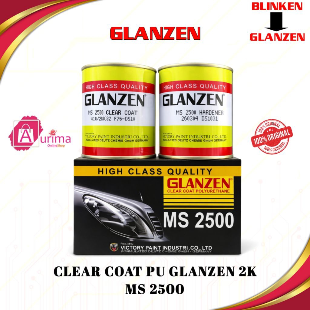 CLEAR COAT PU 2K BLINKEN GLANZEN CLEAR MS 2500 GLOSS - CAT PERNIS CAT FINISHING PROFESIONAL ELEGAN K