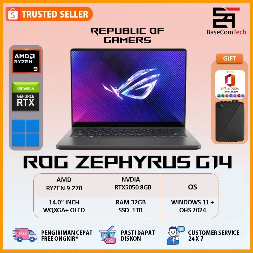 ASUS ROG ZEPHYRUS G14 GA403UH Ryzen 9 270 RTX5050 32GB/1TB 14.0 inchi WQXGA+ OLED 120Hz