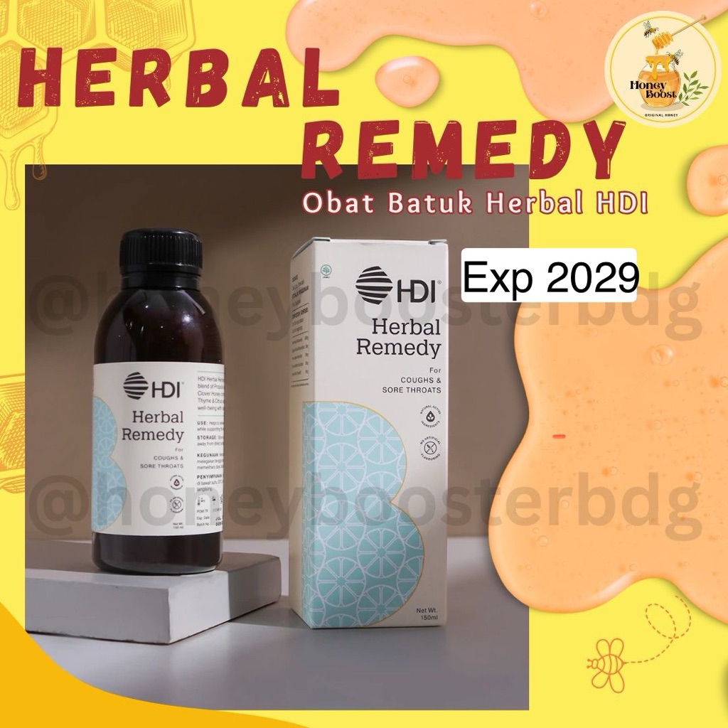 OBAT BATUK HERBAL REMEDY HDI 100% ORIGINAL EXP 2029