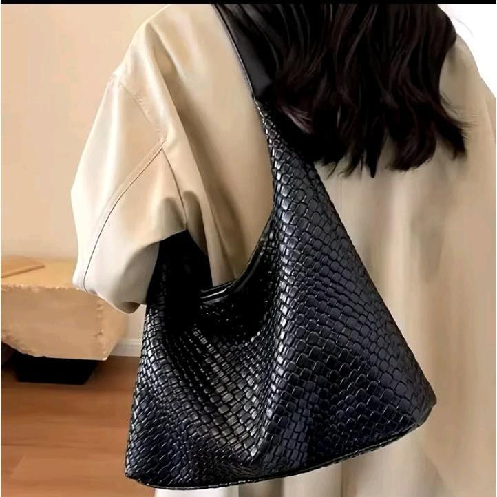 Tas Totebag Wanita JAMYNA TIKAR Tas Bahu Terbaru Cocok untuk Kuliah & OOTD Kulit Perempuan Cewek