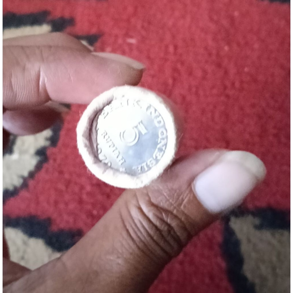 Koin Lawas Indonesia Rp 5 Rupiah KB Kecil Masih Roll Asli Original BI Tahun 1979