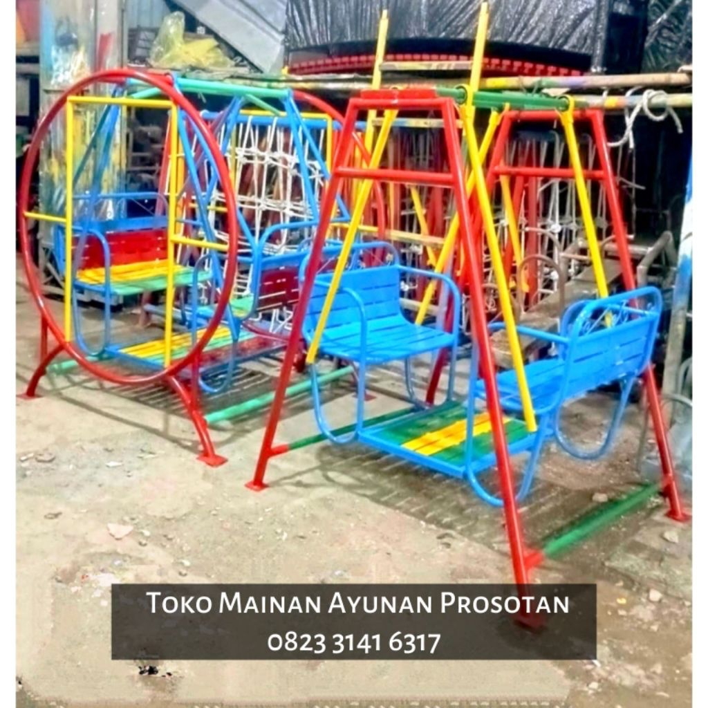 Ayunan Bulat - Ayunan Bangku - Ayunan Kursi - Bangku Taman Ayunan - Kursi Taman Ayunan - Ayunan Tera