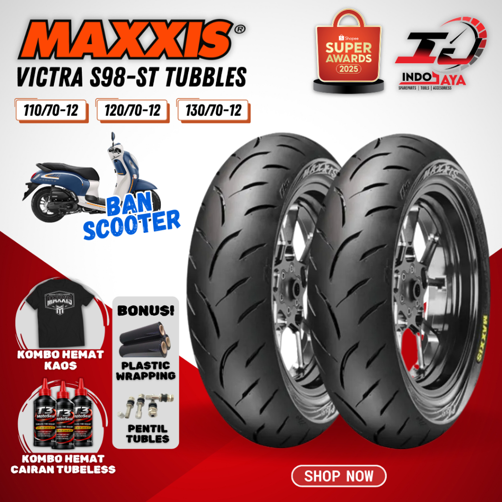 (READY STOCK COD) BAN MAXXIS VICTRA TUBELESS ( 100/90 - 110/90 - 110/70 - 120/70 - 130/70 - 130/80 )
