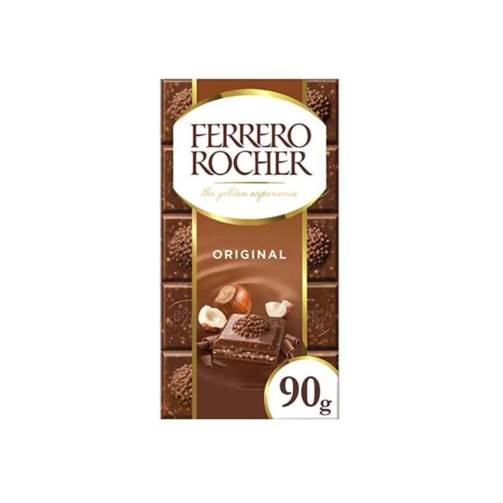 Coklat Ferrero Rocher Chocolate Bar Milk Hazelnut Original