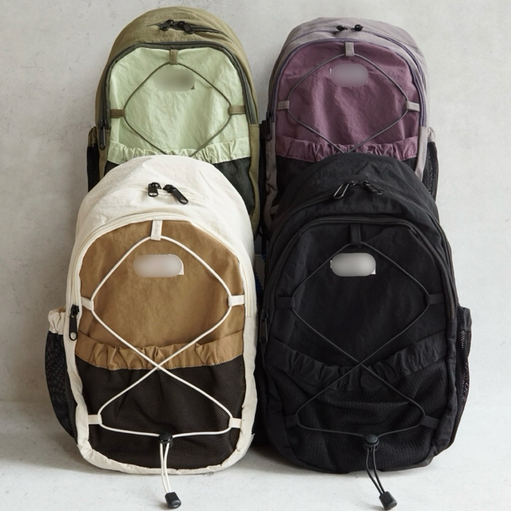 TNF 2-in-1 Convertible Backpack Sling Bag | size 37x22x10cm | black cream olive plum | tas ransel pu